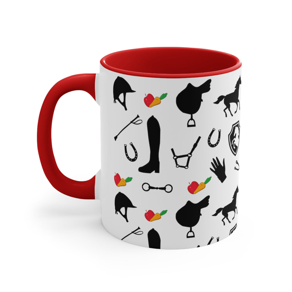 Equestrian designed coffee mug