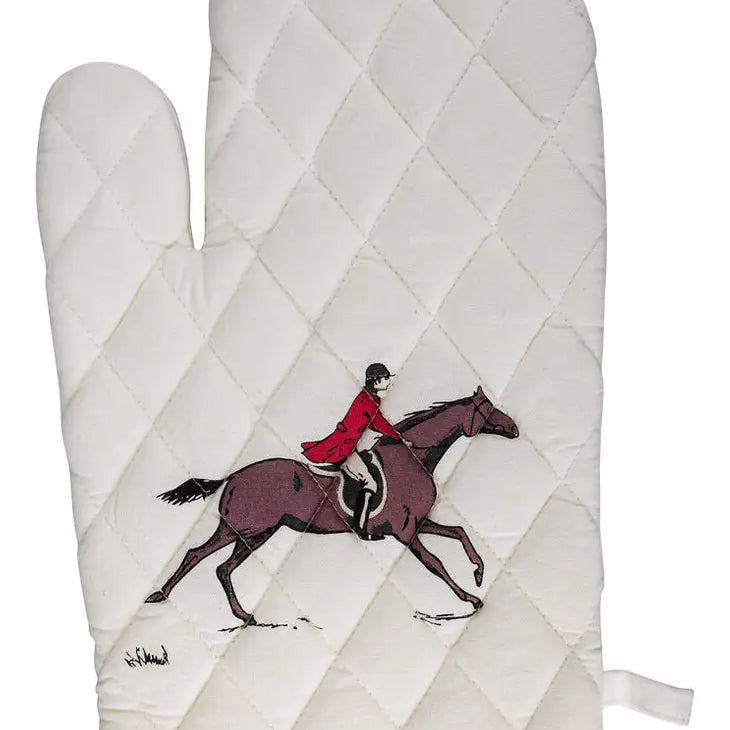 Equestrian oven Mitt