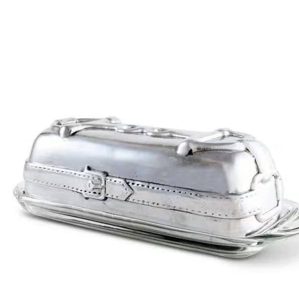 Equestrian Silver Butter Dish