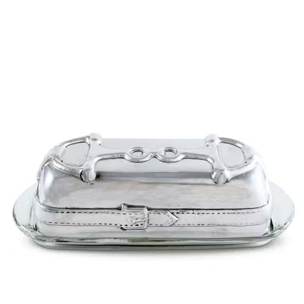 Equestrian Butter Dish