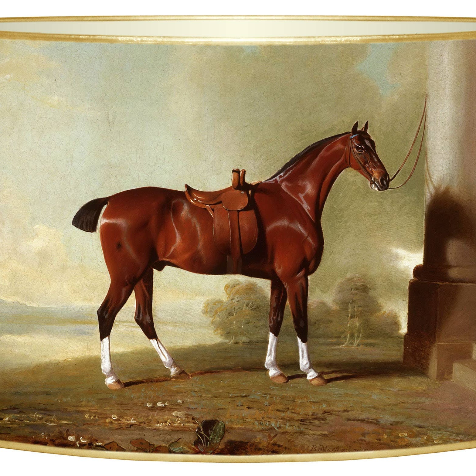 Chestnut Hunter Letter Box for your desk