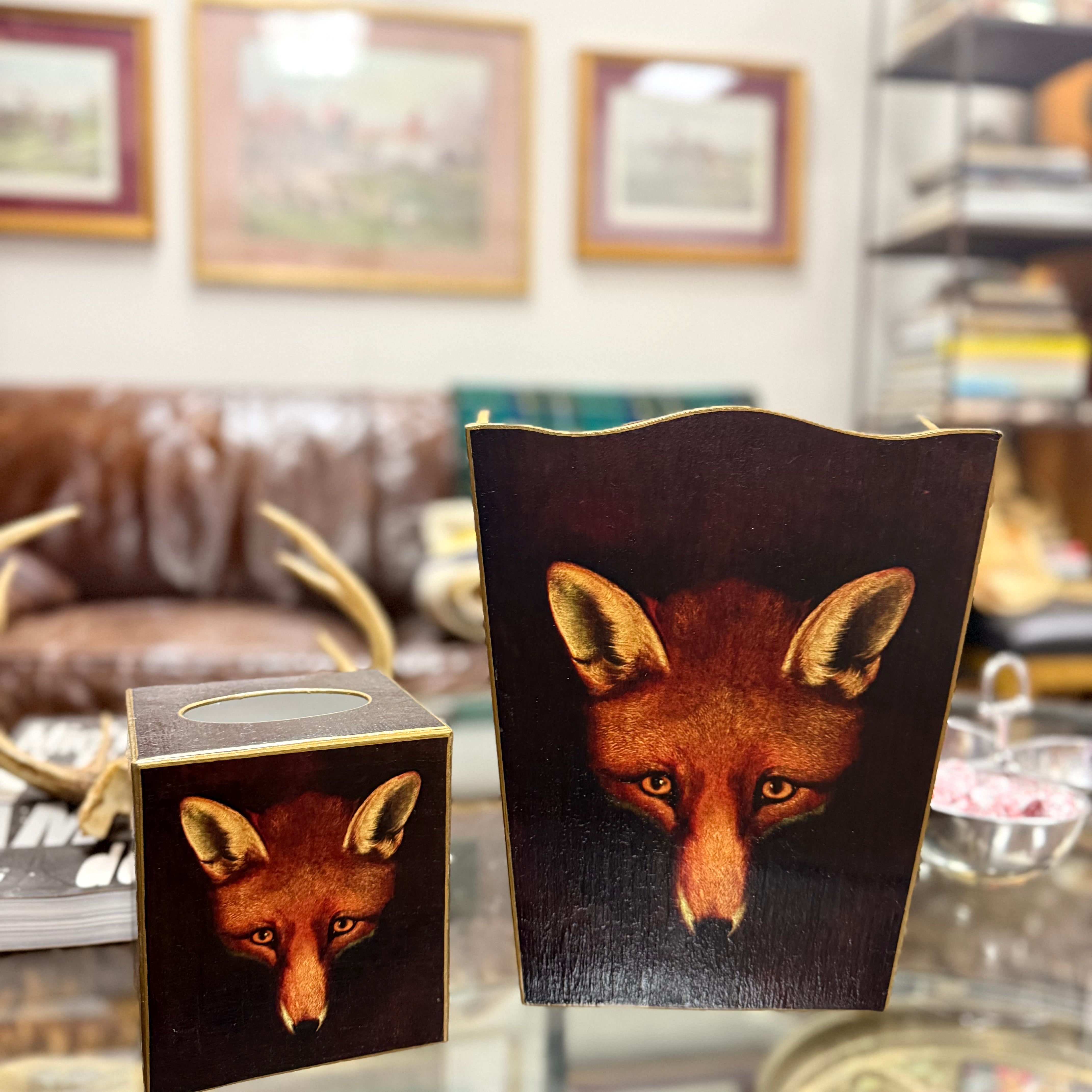 matching Fox tissue and wastebasket