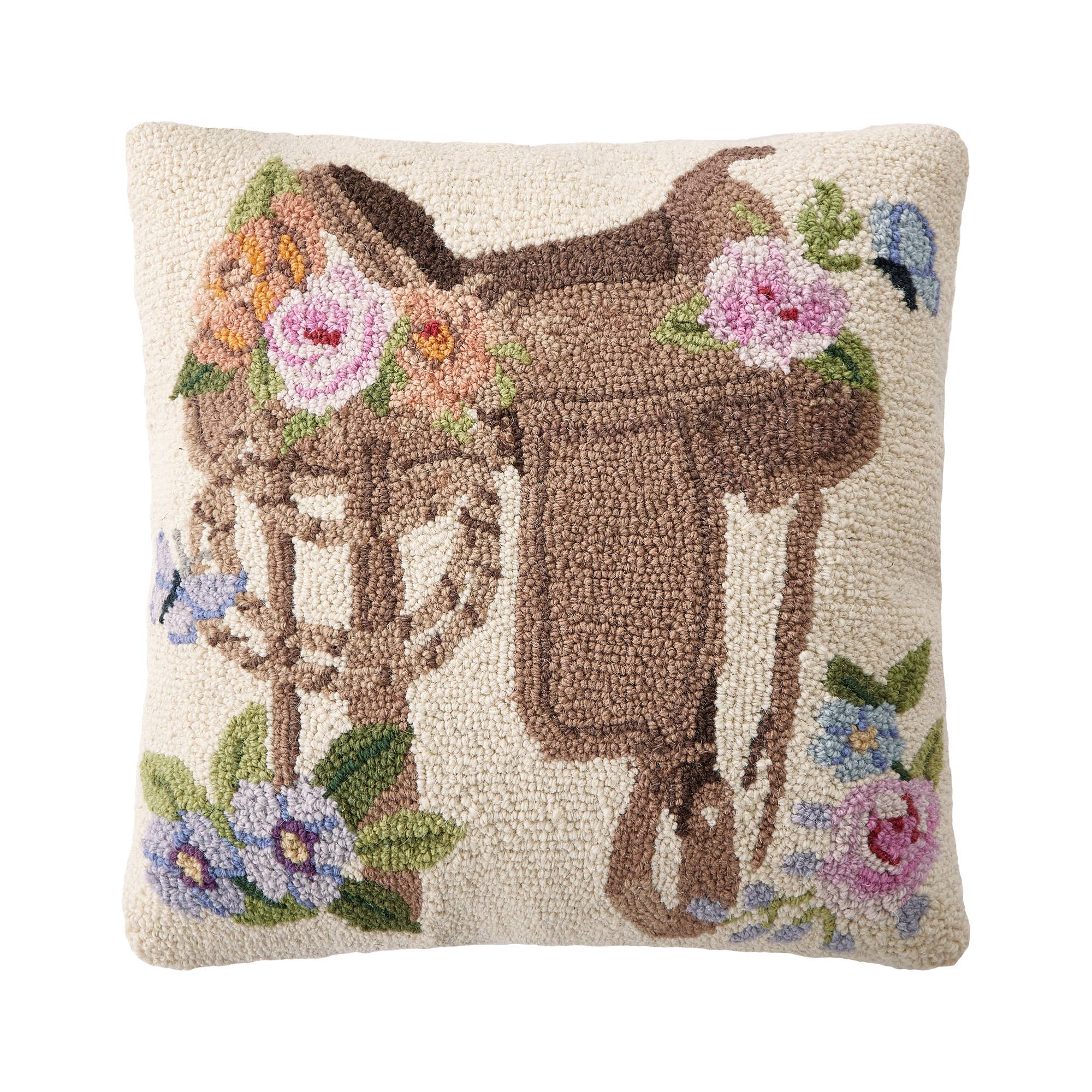 Rose Saddle horse pillow