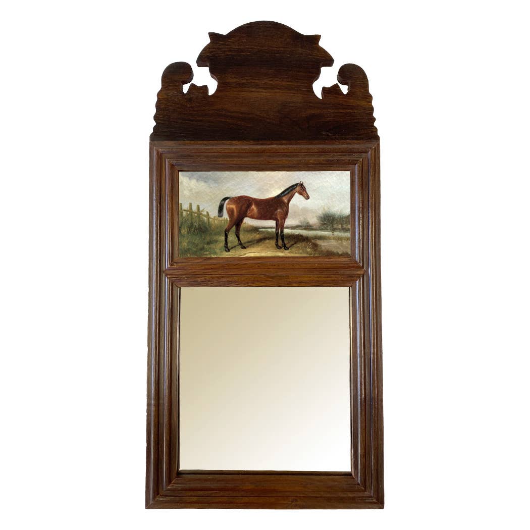 Antique Horse Mirror