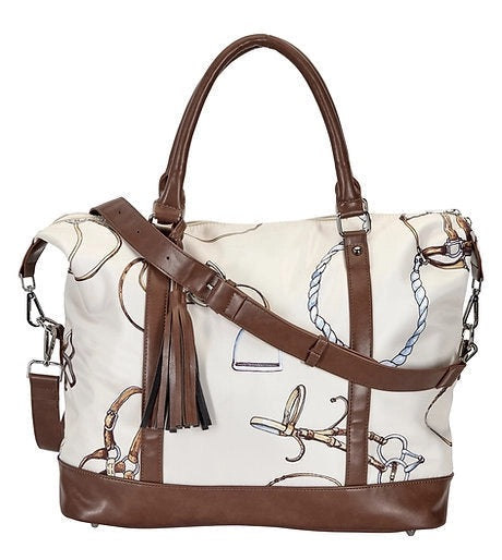 Equestrian Tote with bridle design