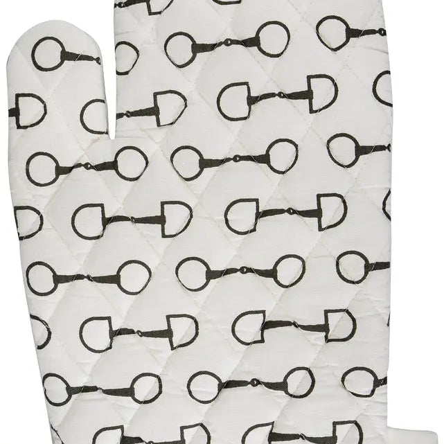 Horse bit oven mitt