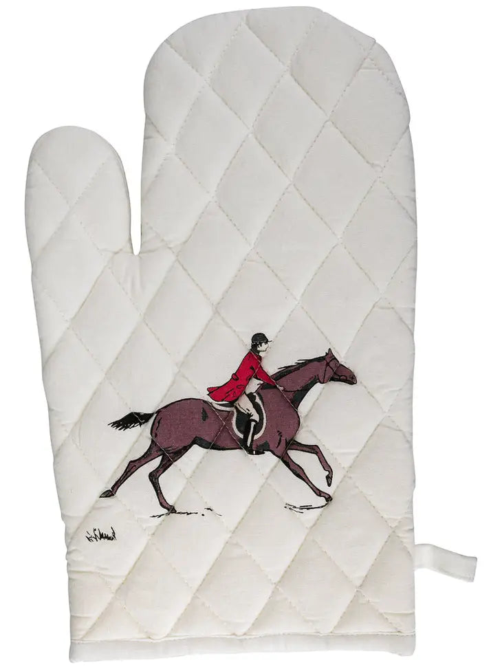 Equestrian oven Mitt