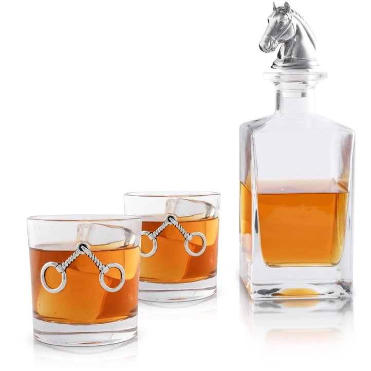 Equestrian drinking glasses