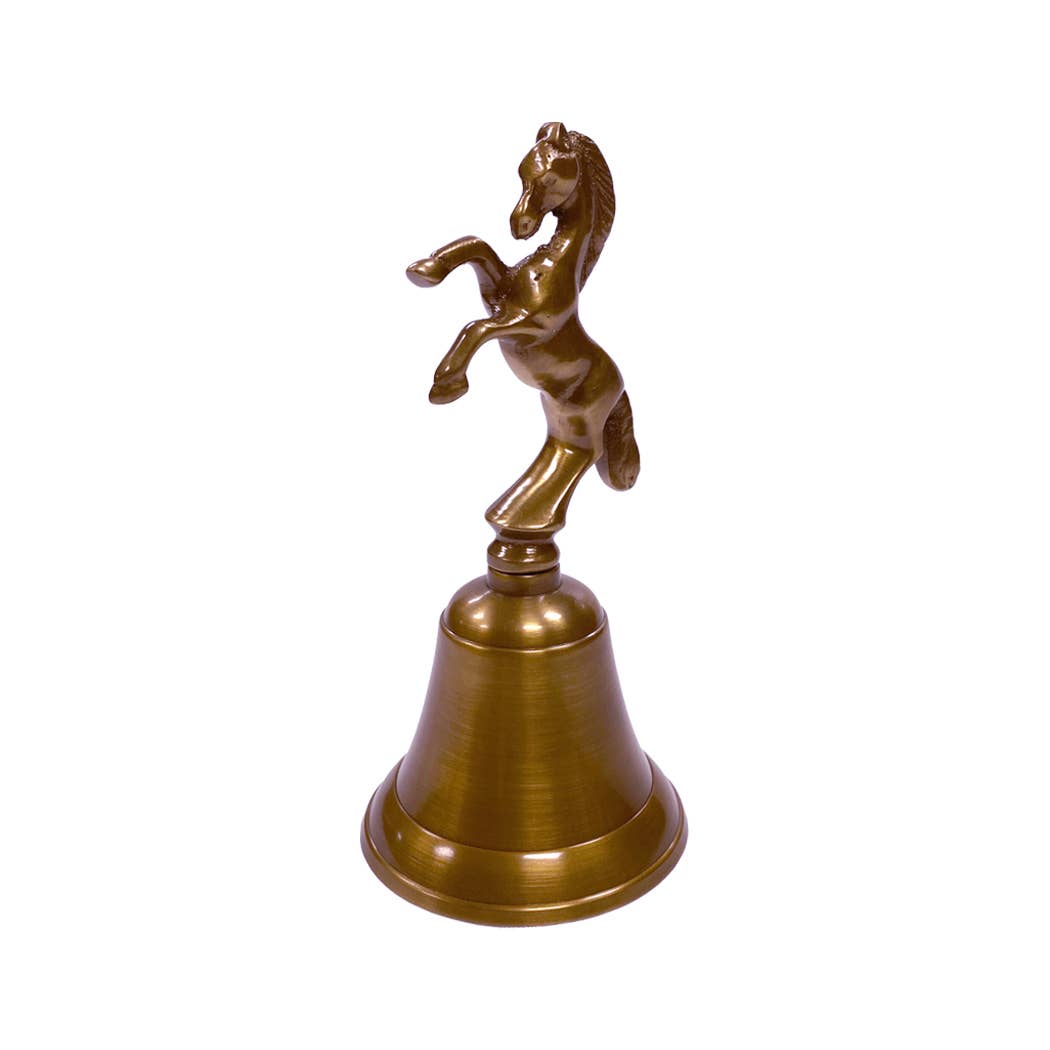 Antiqued Brass Horse Bell 6