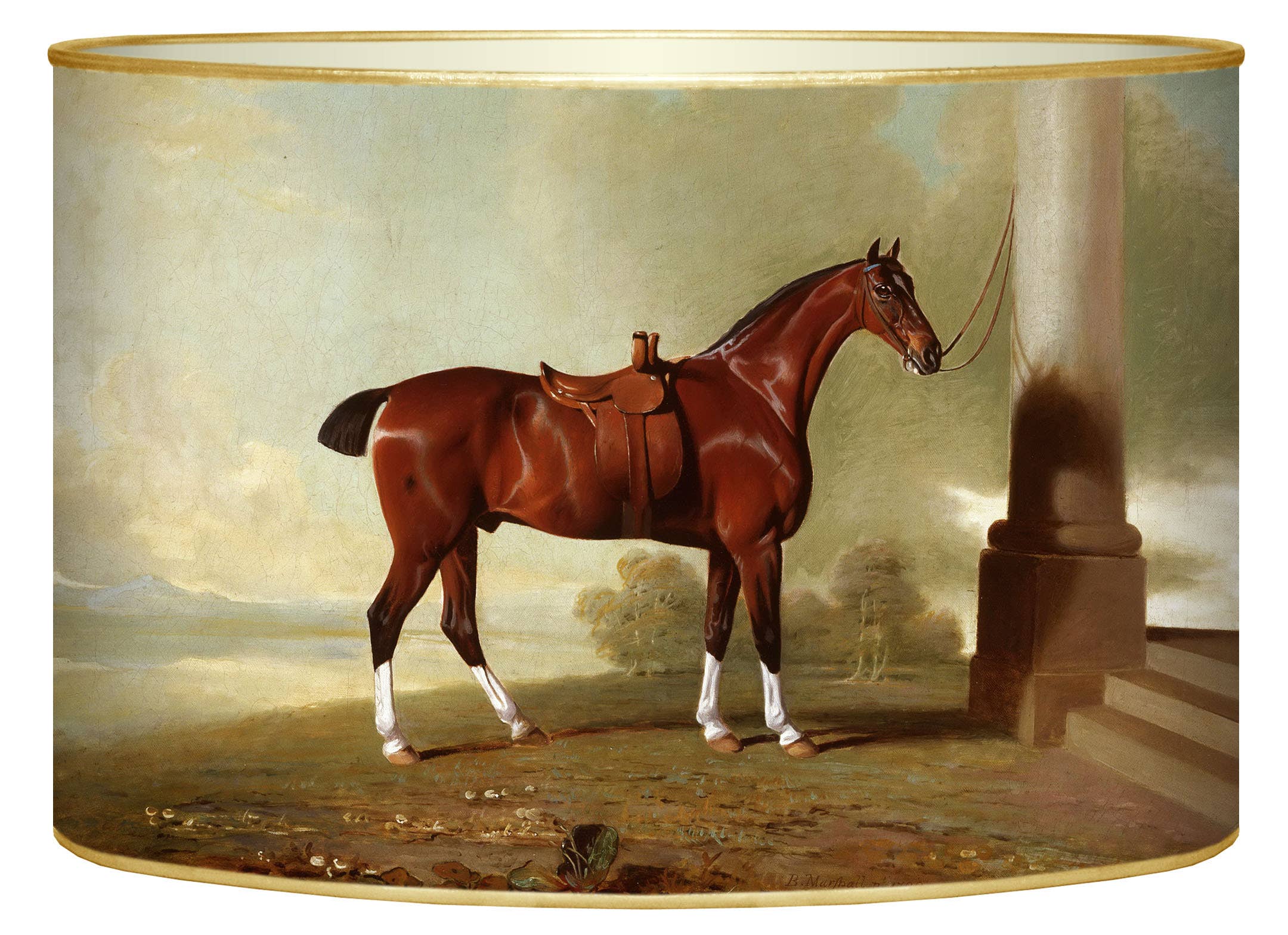 Chestnut Hunter Letter Box for your desk