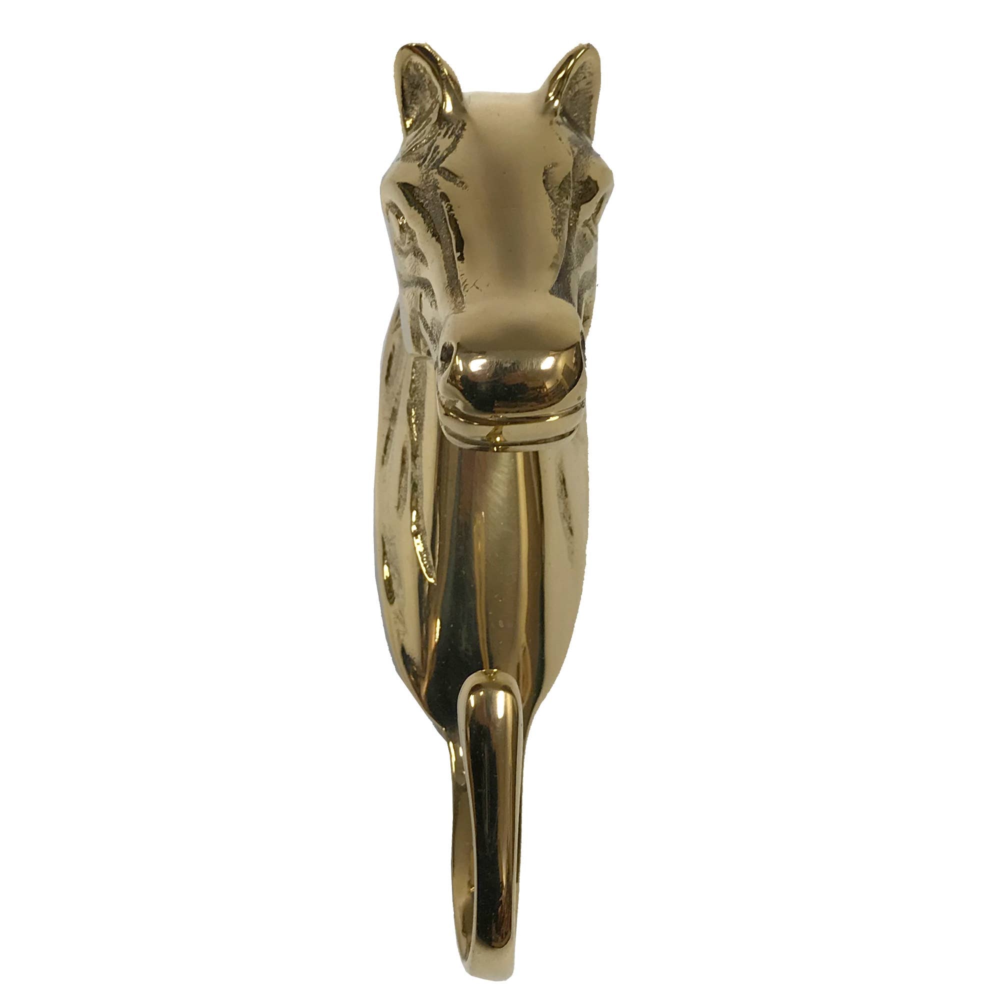 brass horse head hook