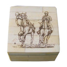 Polo etched White bone box