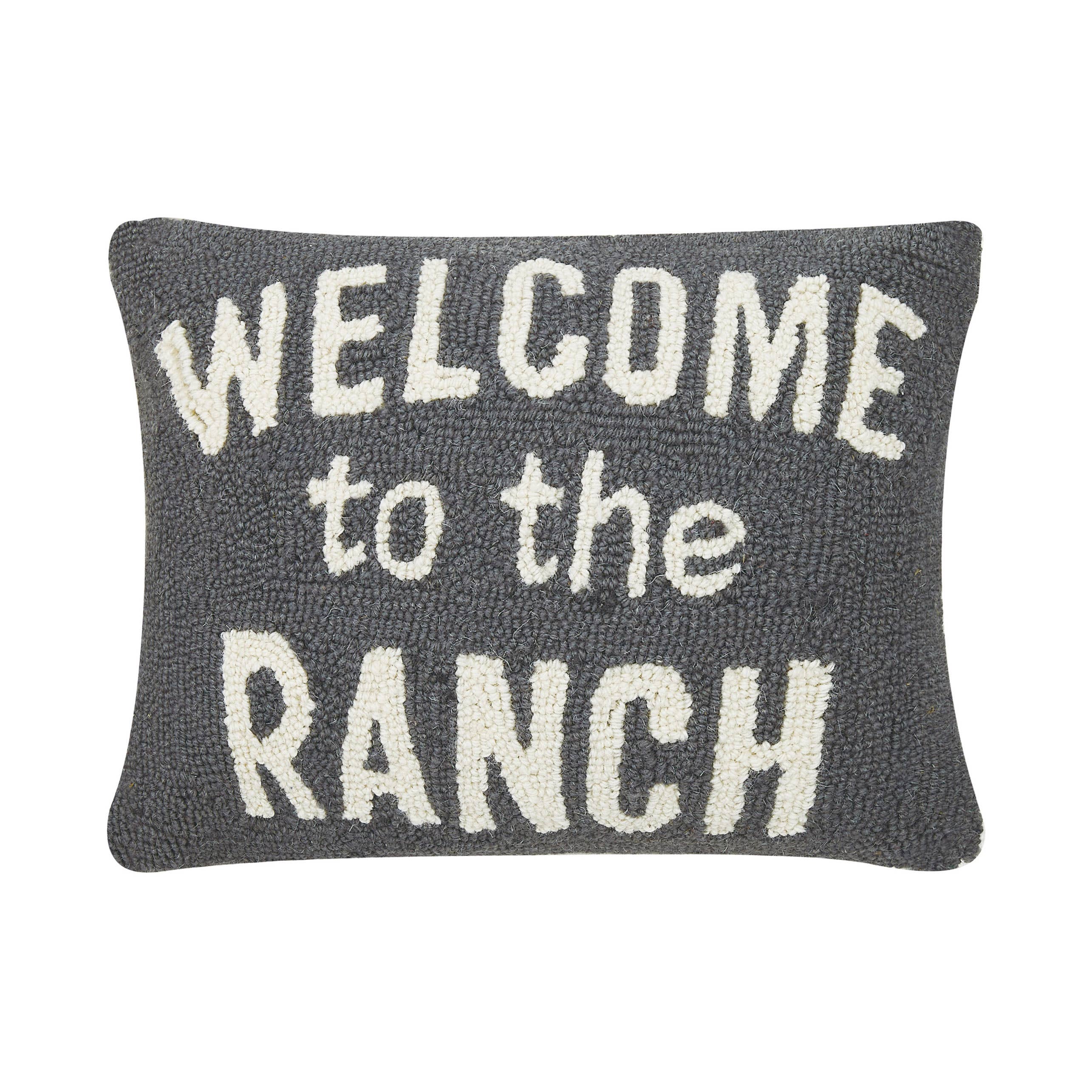  Welcome to the Ranch hook pillow