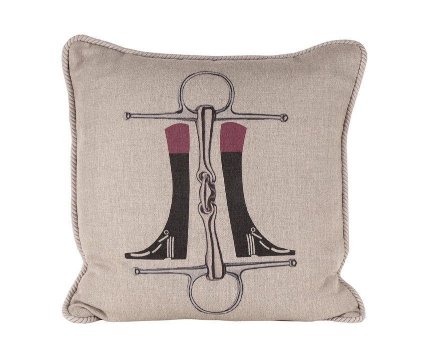 Bits & boots pillow