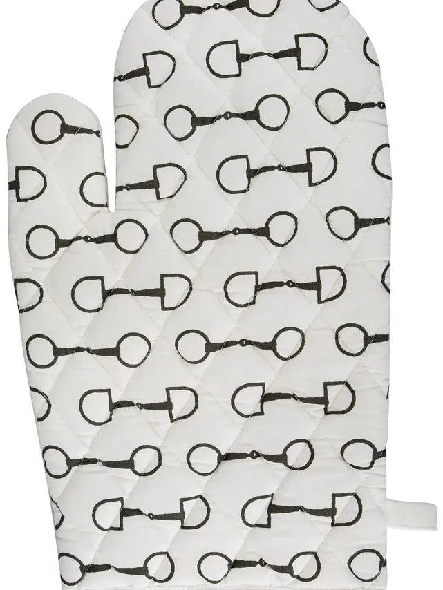 Horse bit oven mitt