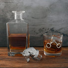 Equestrian Wine Decanter and bit glasses